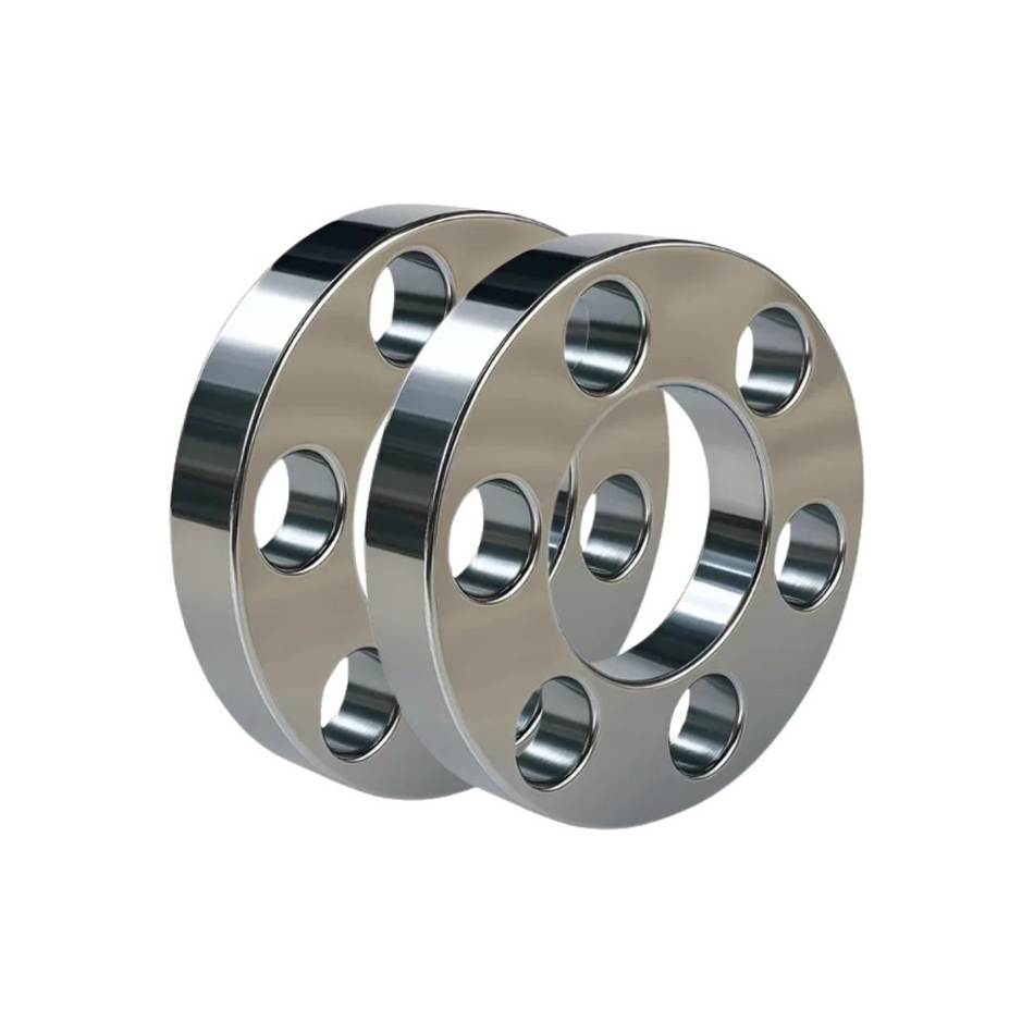 Calota Roda Dianteira Mini Truck Aro 16/17,5 Cromo 6 Furos