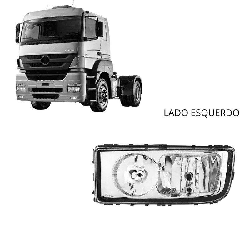 Farol Principal Mercedes-Benz Axor - Nino Faróis