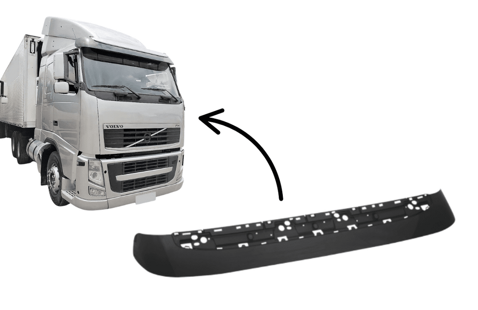 Aba Quebra-Sol Volvo FH/FM 2010 a 2014 Acrílico
