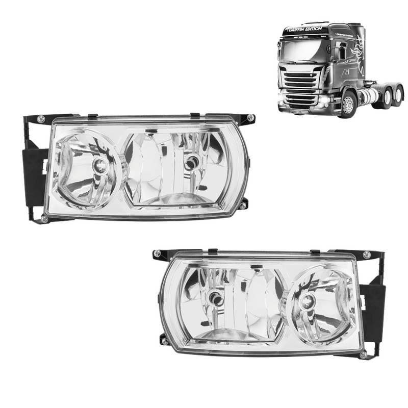 Farol Principal Scania Série 5 P G R Sem Pisca 2009-2018