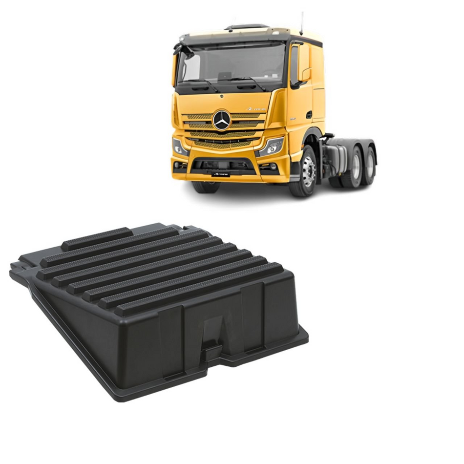 Tampa de Bateria Mercedes Actros 2 Baterias Plástico