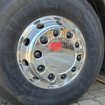 Par Calota Roda Dianteira Euro Truck Aro 20/22,5 - 10 Furos