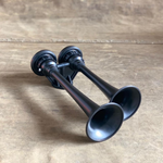 Buzina Dupla a Ar Plástico Preto - Regulagem Intensidade