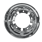 Calota Inox Traseira Aro 22,5 Pneu 275 Furo Oval - Par