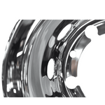 Calota Inox Traseira Aro 22,5 Pneu 275 Furo Oval - Par