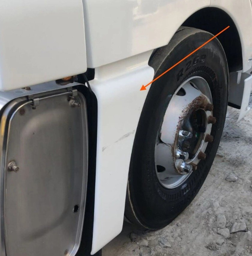 Acabamento Para-lama Dianteiro MAN TGX Importado Jogo