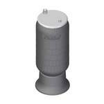 Conjunto Mola Pneumática Suspensão HBZ Base Plástica