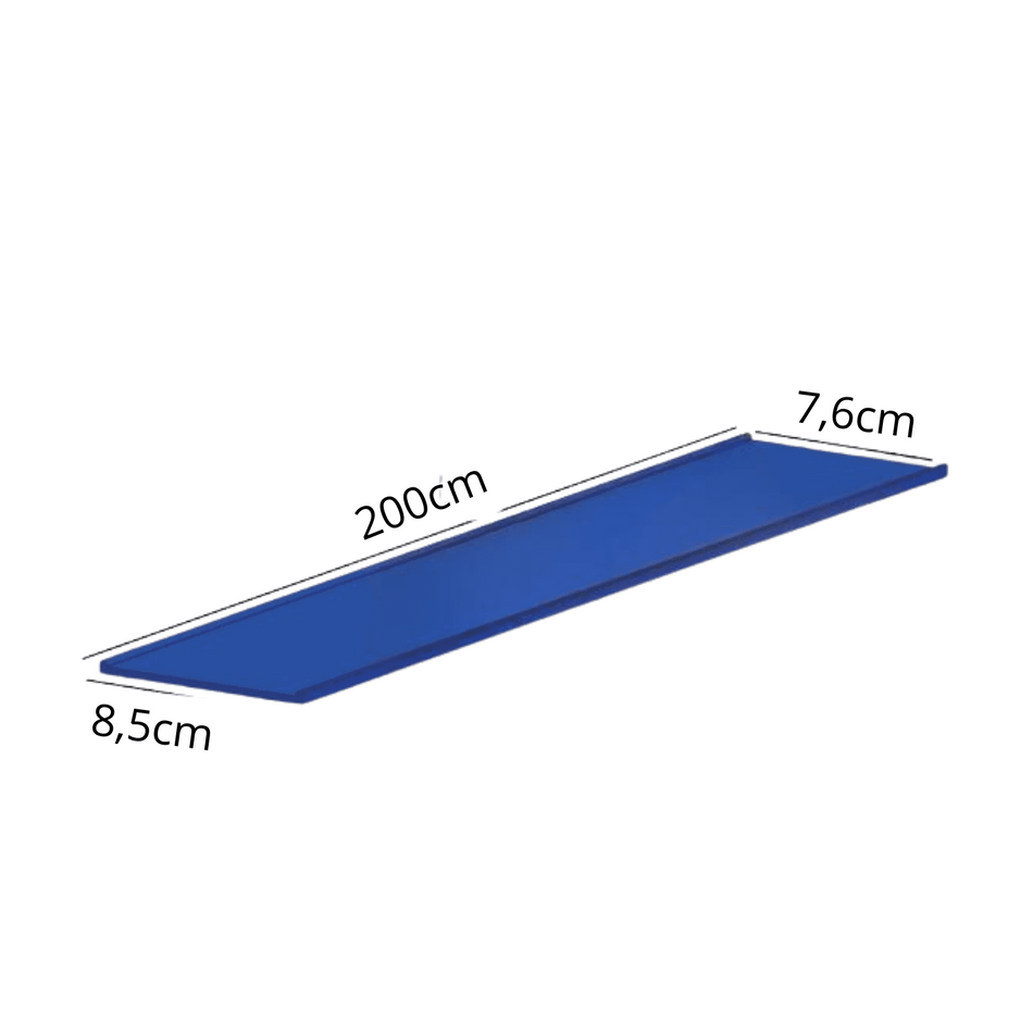 Cinta Borracha Tanque Combustível Azul 76mm x 2m