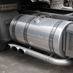 Escapamento Lateral 3 Saídas Curvo Cromado Caminhão