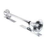 Suporte Cromado Buzina Marítima 74cm-1m Caminhão Par Amil