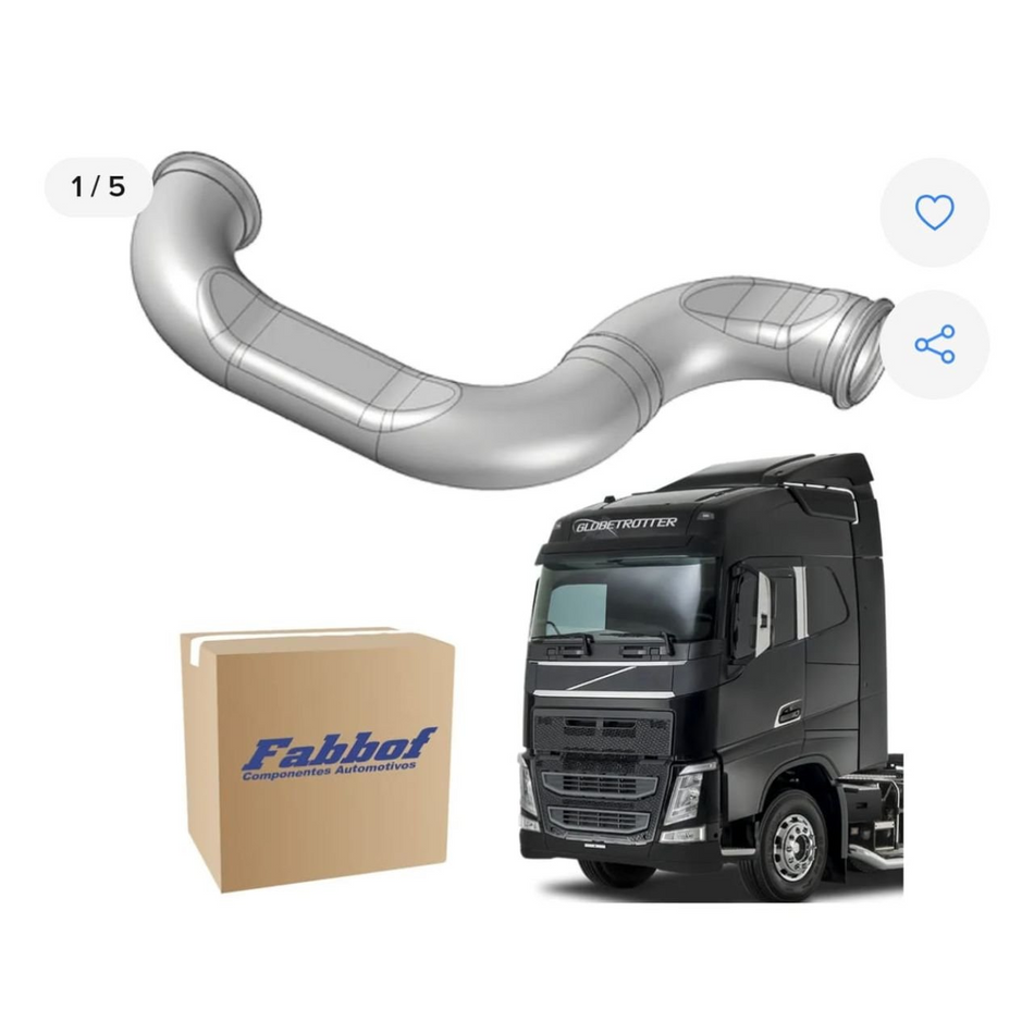 Tubo Saída Catalisador 5" Volvo New FH 2015-2020 Euro 5