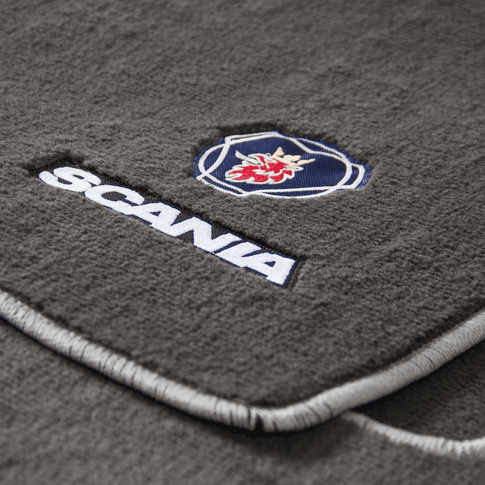 Jogo Tapete Preto Scania 124G Série 5 Borracha Overlock