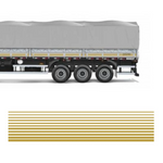 Faixa Adesivo Carreta Scania 112 4 Eixos - 33 Peças