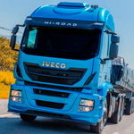 Lâmina Tapa Sol Iveco Hi-Road Acrílico Preto
