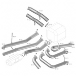 Tubo Saída Catalisador Scania P 320/360 2019-2022 Esquerdo