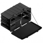 Caixa de Ferramentas 1,10m Aço Inox 360L Caminhão