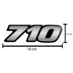 Par Emblema Mercedes-Benz 710 Resinado BL Fibras