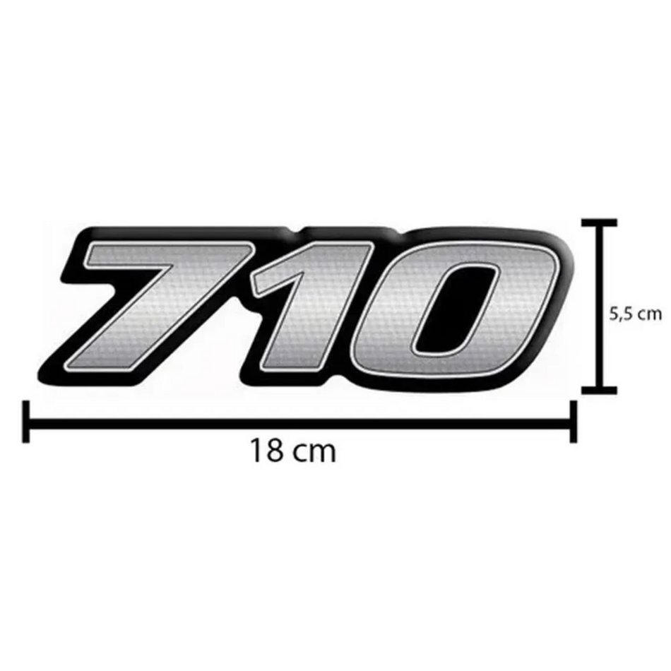 Par Emblema Mercedes-Benz 710 Resinado BL Fibras