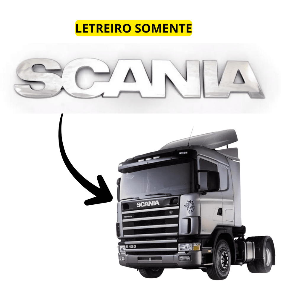 Letreiro Frontal Scania P/R 94/114/124 1998 a 2007