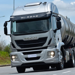 Lâmina Tapa Sol Iveco Hi-Road Acrílico Preto