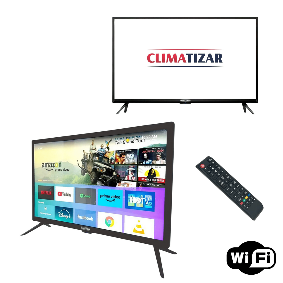 Smart TV 19" 24" Caminhão Android 12 Quadrivolt WiFi