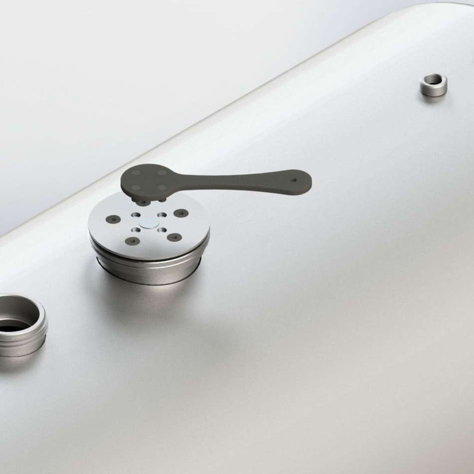 Tanque Inox Volkswagen 240/380/480L c/ Bocal e Tampa