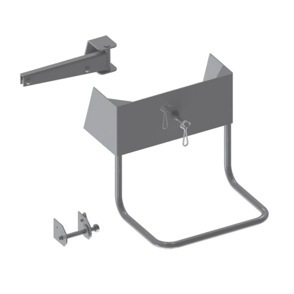 Suporte Estepe Frontal Caçamba com Catraca Caminhão