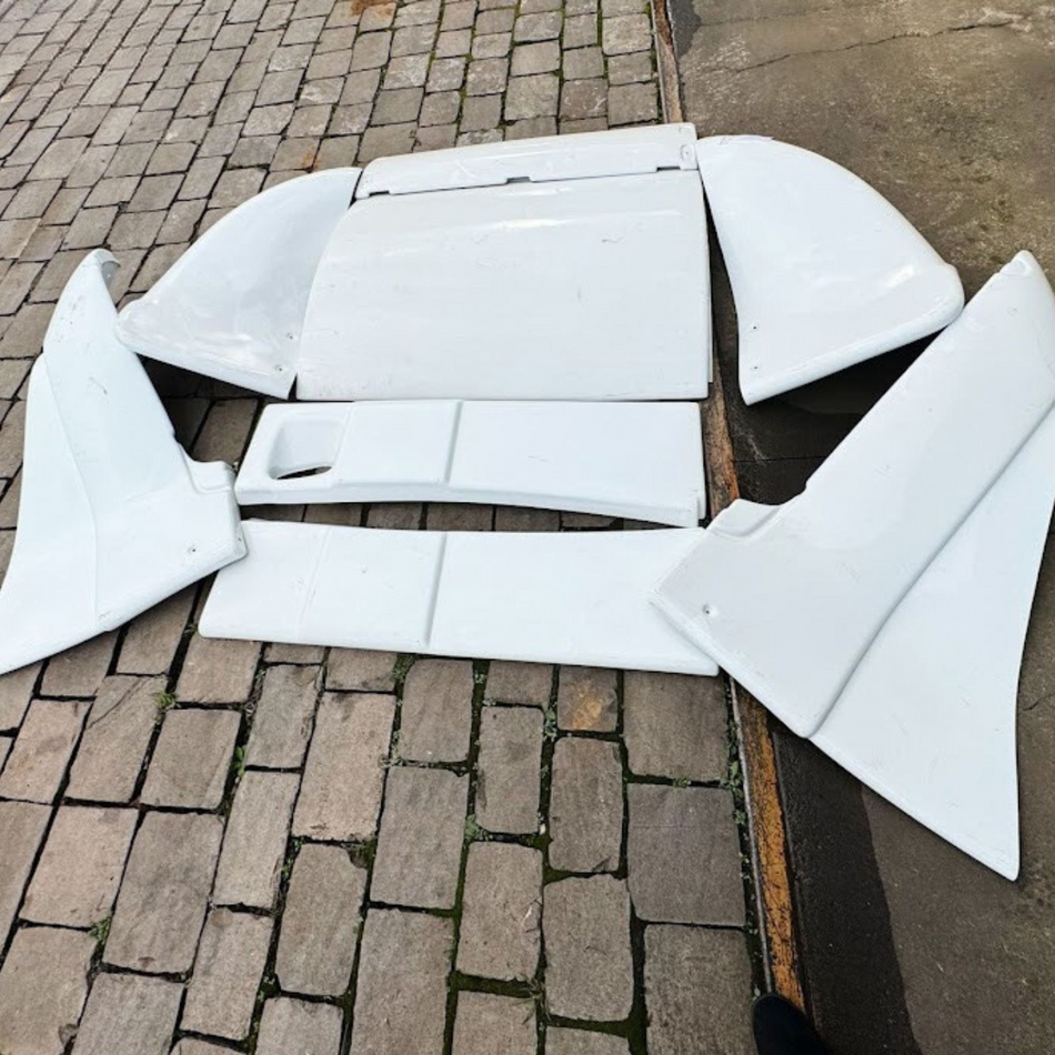 Defletor de Ar VW Worker Completo Pintado Branco