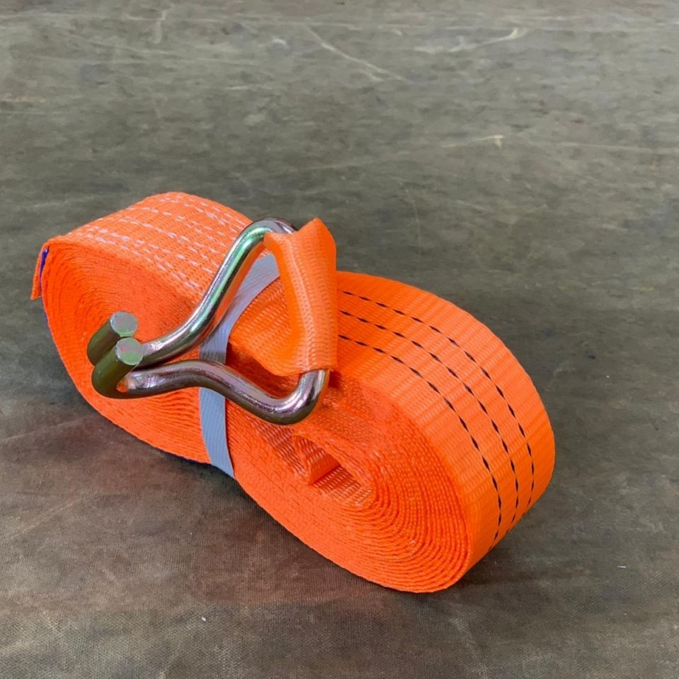 Cinta Amarração 3 Ton 9m Gancho J Laranja Caminhão