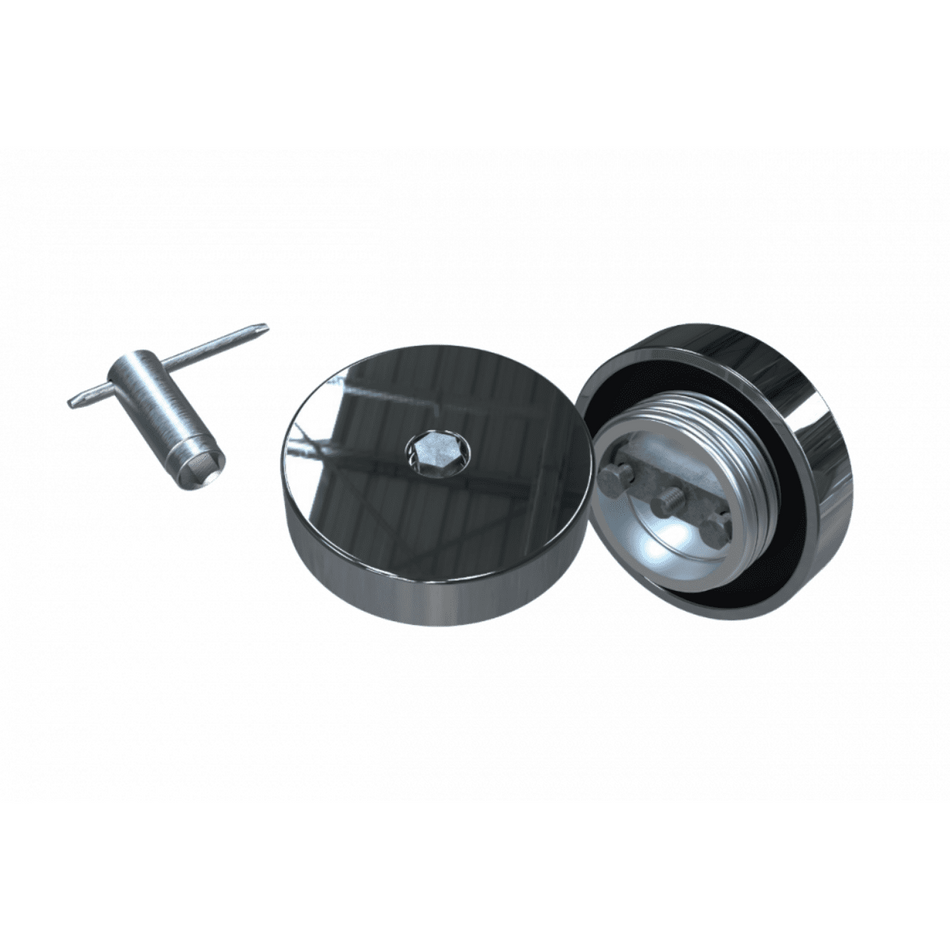 Tampa Tanque Alumínio Scania Volkswagen Antifurto Bepo V981