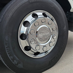 Par Calota Roda Dianteira Euro Truck Aro 20/22,5 - 10 Furos