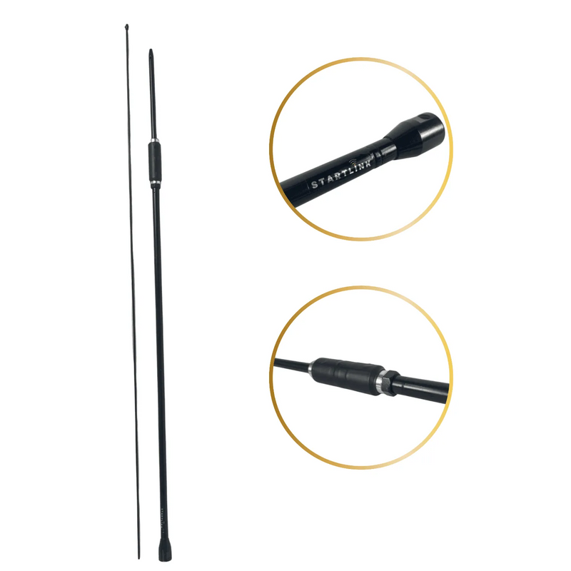 Antena PX Viúva Negra 1.63m Bobina Retrátil Startlink