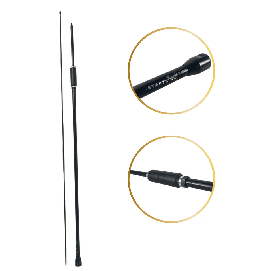 Antena PX Viúva Negra 1.63m Bobina Retrátil Startlink