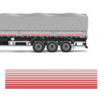 Faixa Adesivo Carreta Scania 112 4 Eixos - 33 Peças