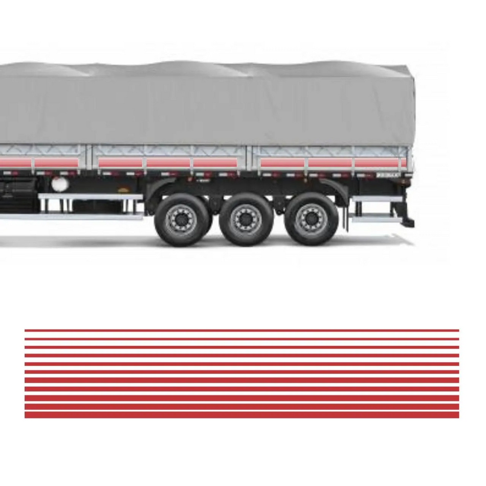 Faixa Adesivo Carreta Scania 112 4 Eixos - 33 Peças