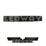 Letreiro LED 6 Linhas Climatizar Caminhão Ônibus 90cm