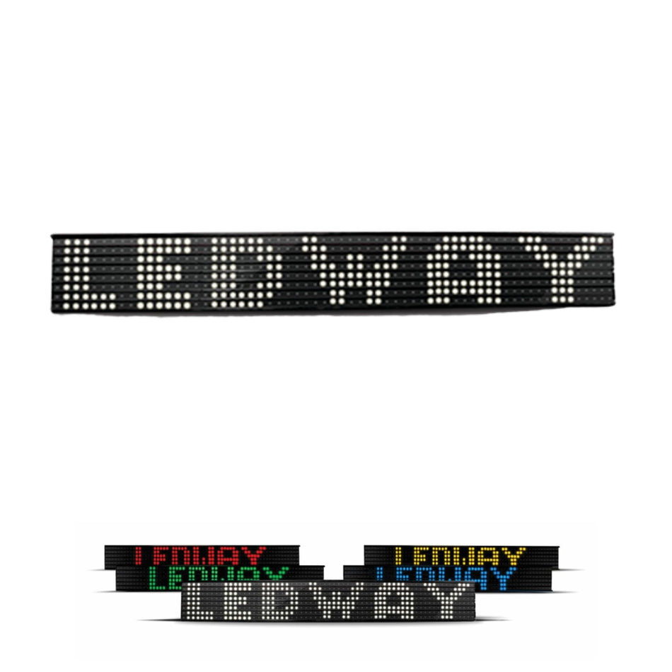 Letreiro LED 6 Linhas Climatizar Caminhão Ônibus 90cm