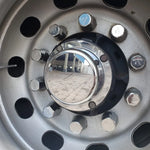 Tampa Cubo Implemento 4 Furos Pequeno Cromada ABS