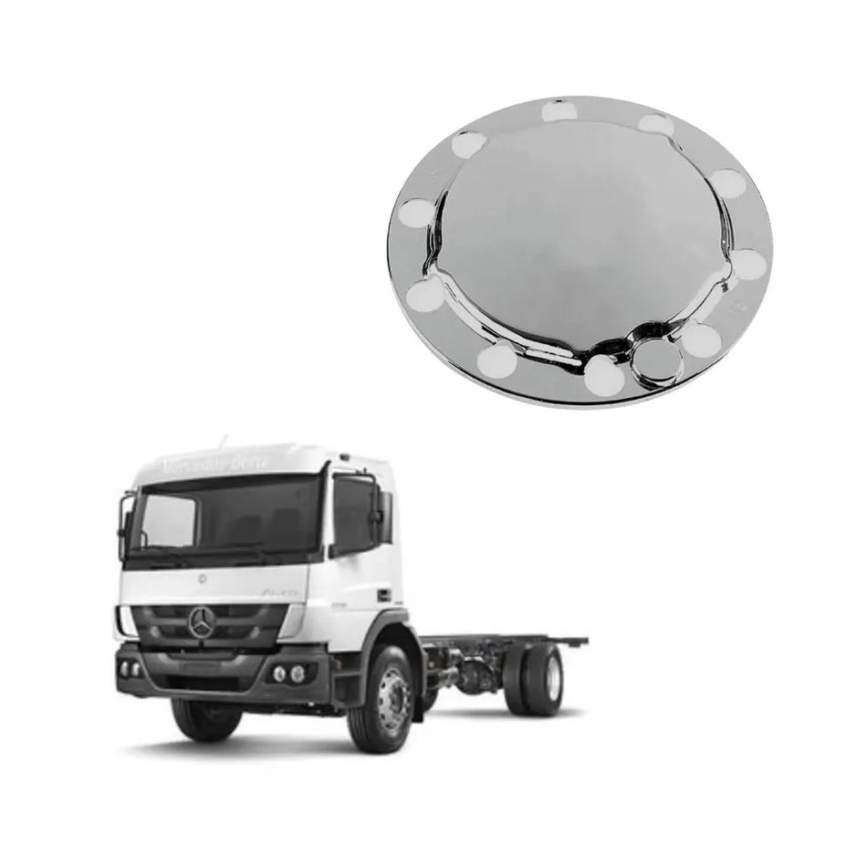 Tampa Cubo Tração Mercedes-Benz Atego ABS Cromado