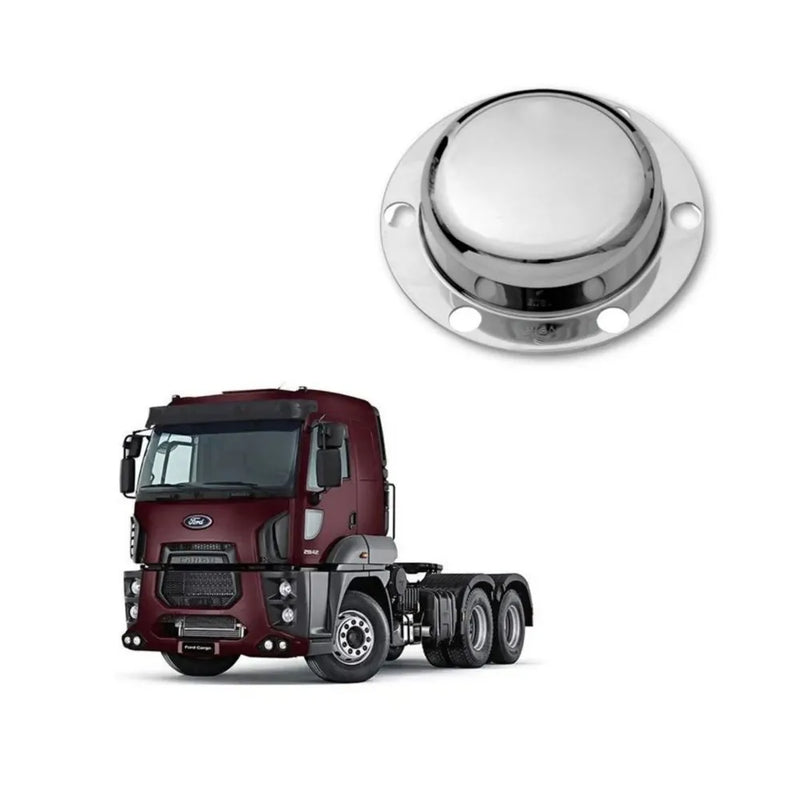 Tampa Cubo Dianteiro Ford Extra Pesado ABS Cromado