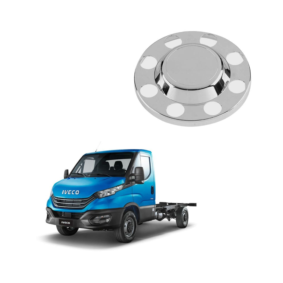 Tampa Cubo Traseira Iveco Daily 8 Furos 3/4 Cromada