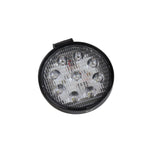 Farol LED Redondo 27W 9 LEDs Bivolt Caminhão Ônibus
