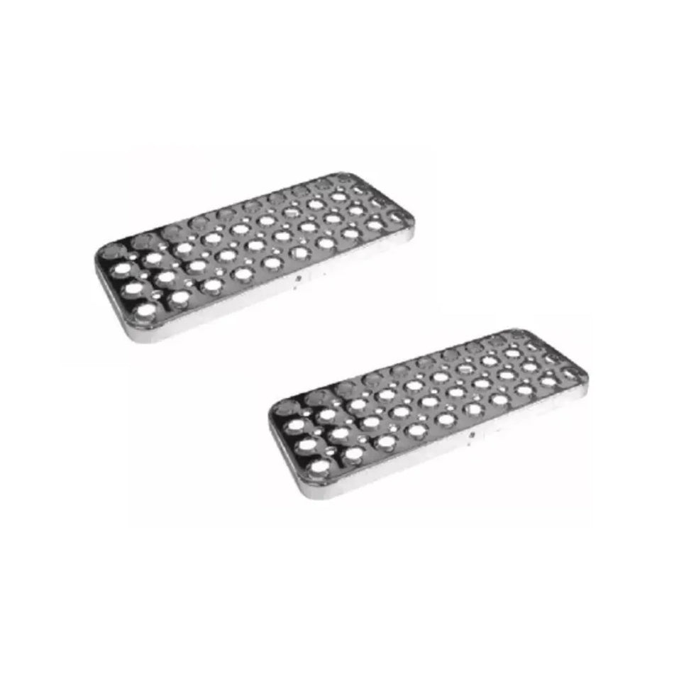 Kit Pisante Estribo Scania T 112 113 Cromado - 6 Peças