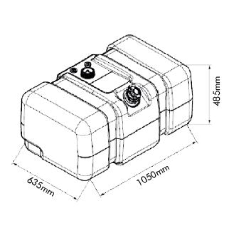 Tanque Água 275L Iveco Stralis Tector Eurocargo 2019+