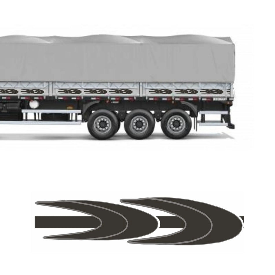 Faixa Adesivo Carreta Mercedes-Benz 1944 27 Peças