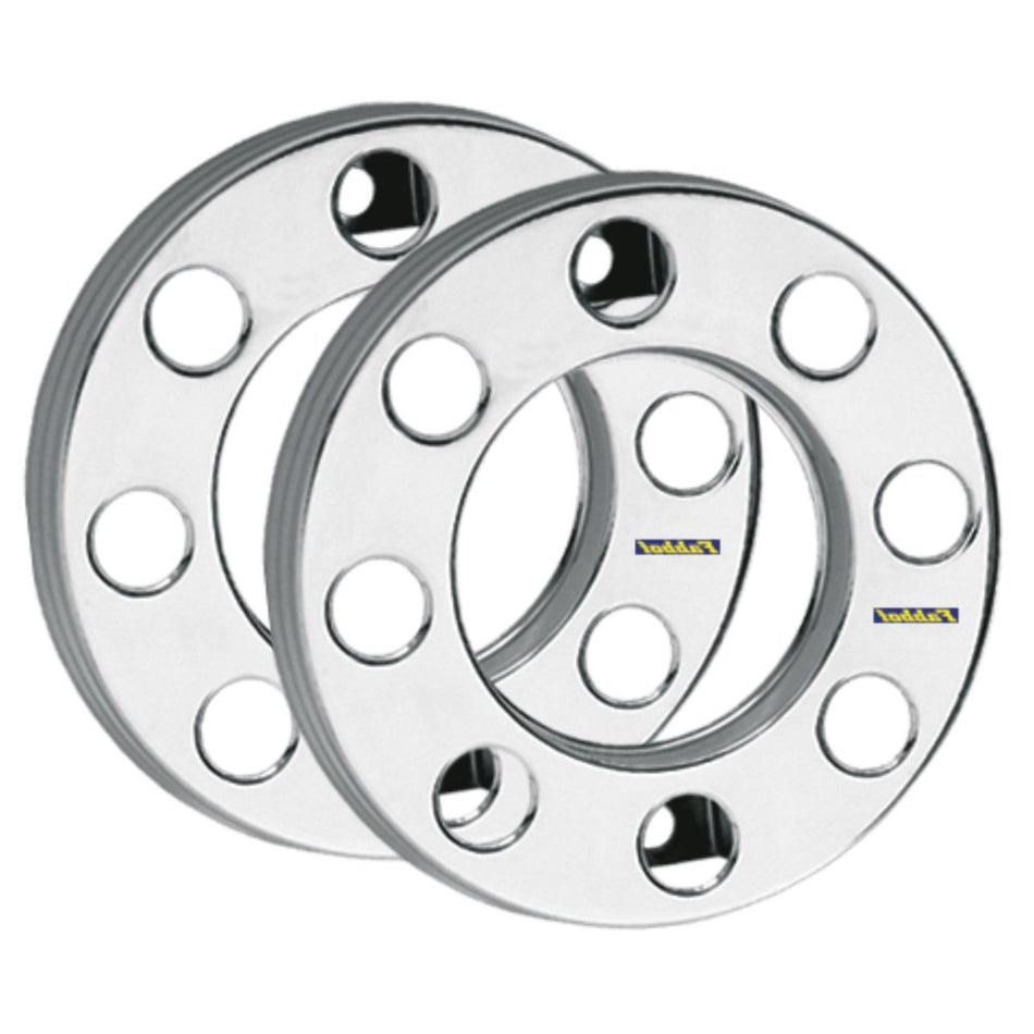 Calota Protetor Roda Traseira 8 Furos Cromada - Par