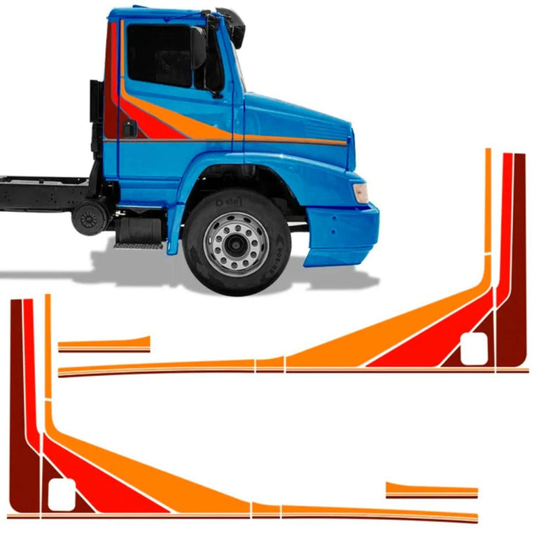 Faixa Lateral Adesiva Mercedes-Benz 1620 Resistente UV