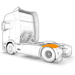 Centro Para-lama Scania NTG Nova Geração + Presilhas