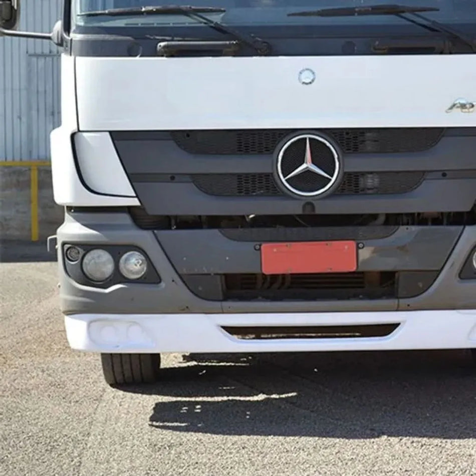 Spoiler Mercedes Atego 20cm Para-choque Metálico Kit 3 Peças