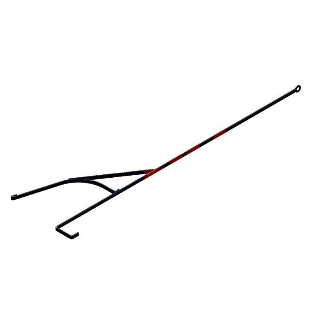 Suporte Apoio Lona 1,4m Ferro Preto Caminhão